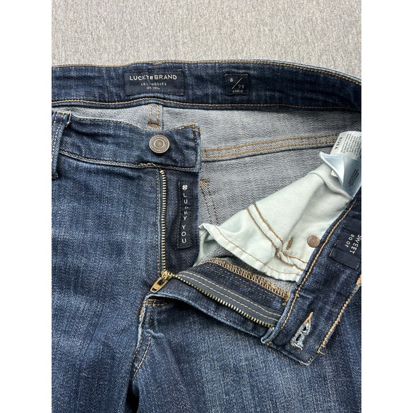Lucky Brand Jeans Womens 8/29 Ankle Sweet Boot Denim Dark Wash Blue Pants - Picture 9 of 16